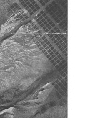 昭和38年頃の西浜の干潟の写真。遠浅の砂浜が広がっている。
